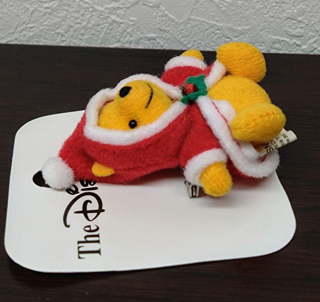 ★激レア★レトロ★ディズニーストア★クリスマス★サンタプーさん★ぬいぐるみバッジ