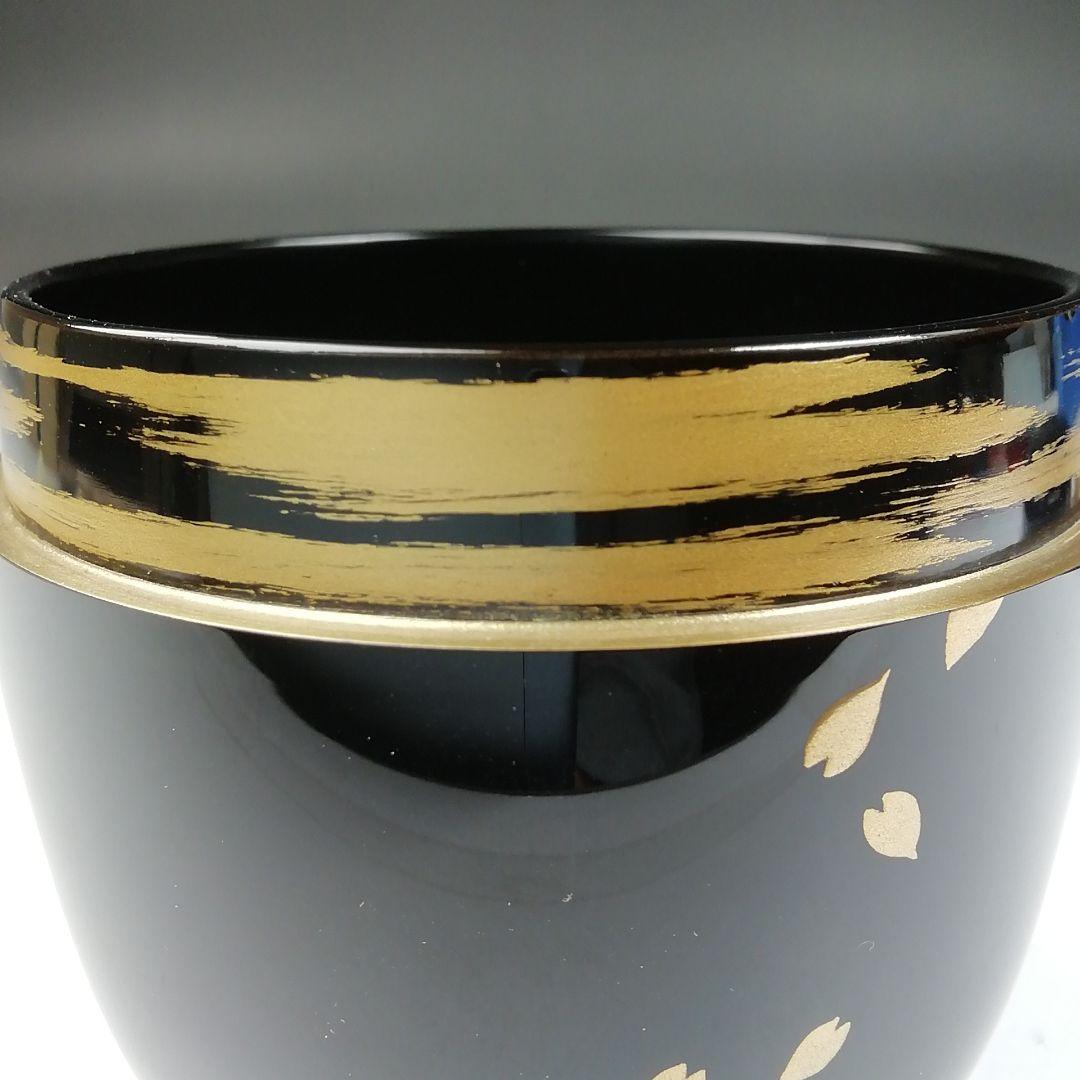 Ｔ８３４　棗　『花吹雪蒔絵』『中棗』『竹内幸斎 作』　共箱　茶道具