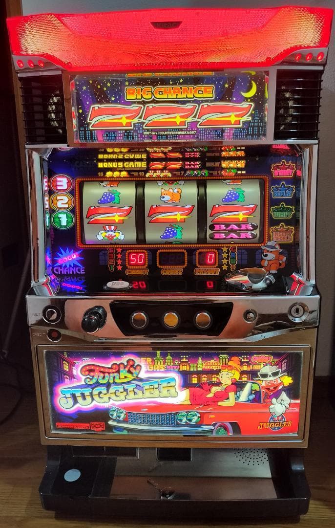 【パチスロ実機】北電子★『初代』ファンキージャグラー【不要機付】