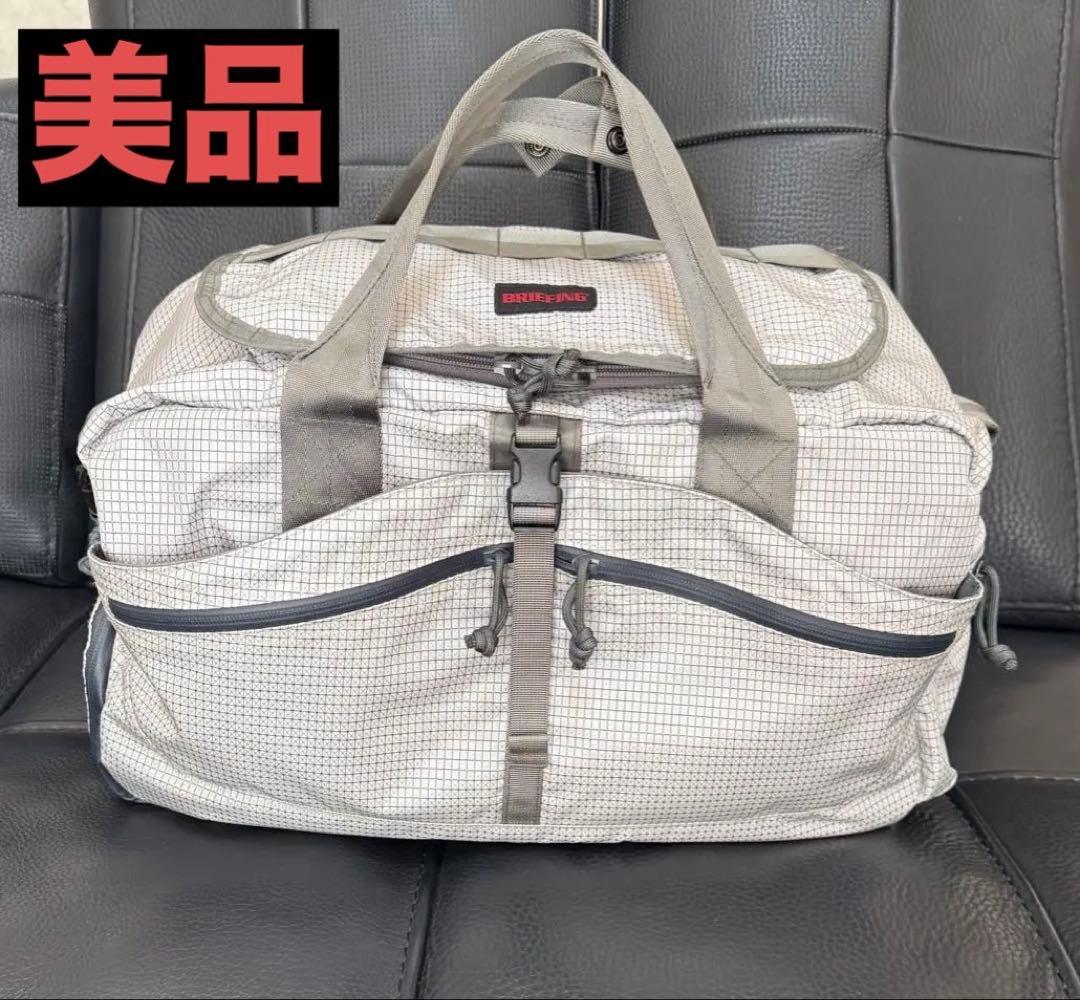 美品 BRIEFING GOLF ブリーフィング ゴルフ ボストンバッグ グレー