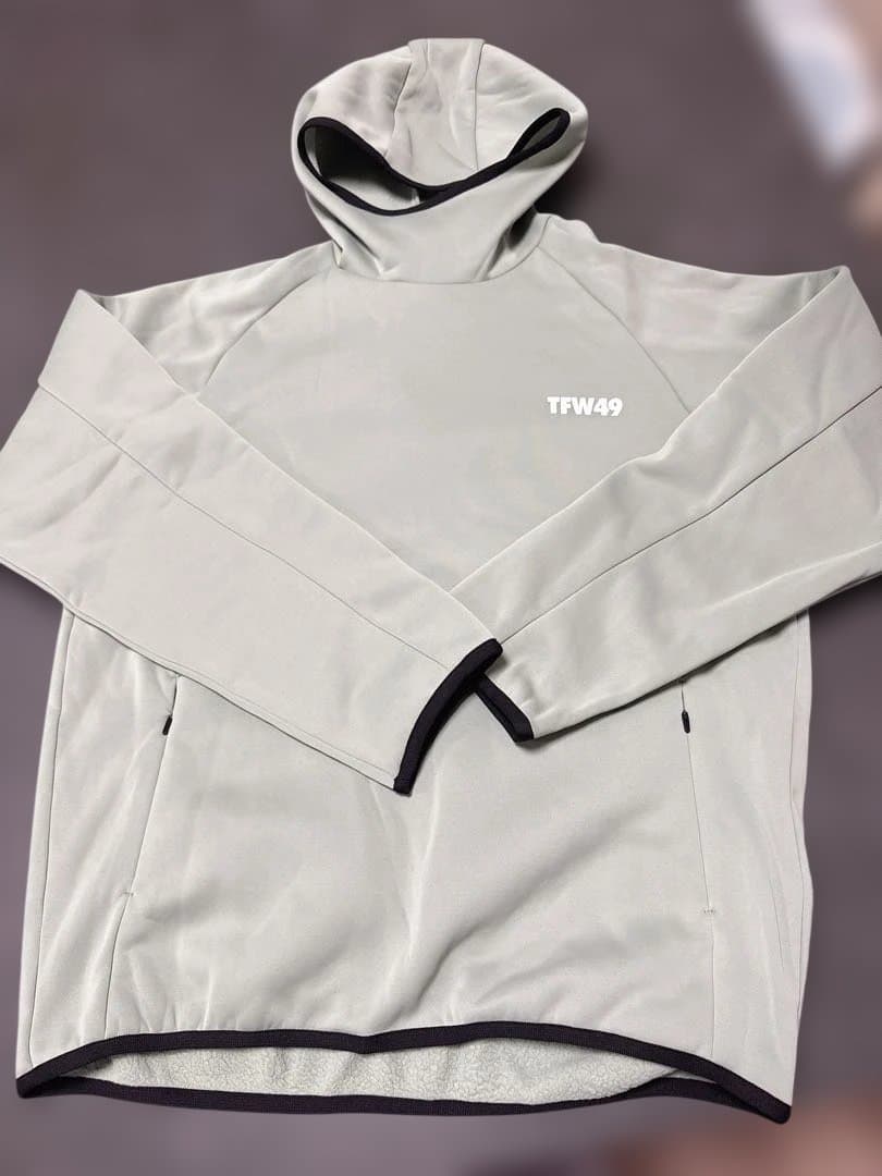 TFW49 フード付きセーターライトグレー