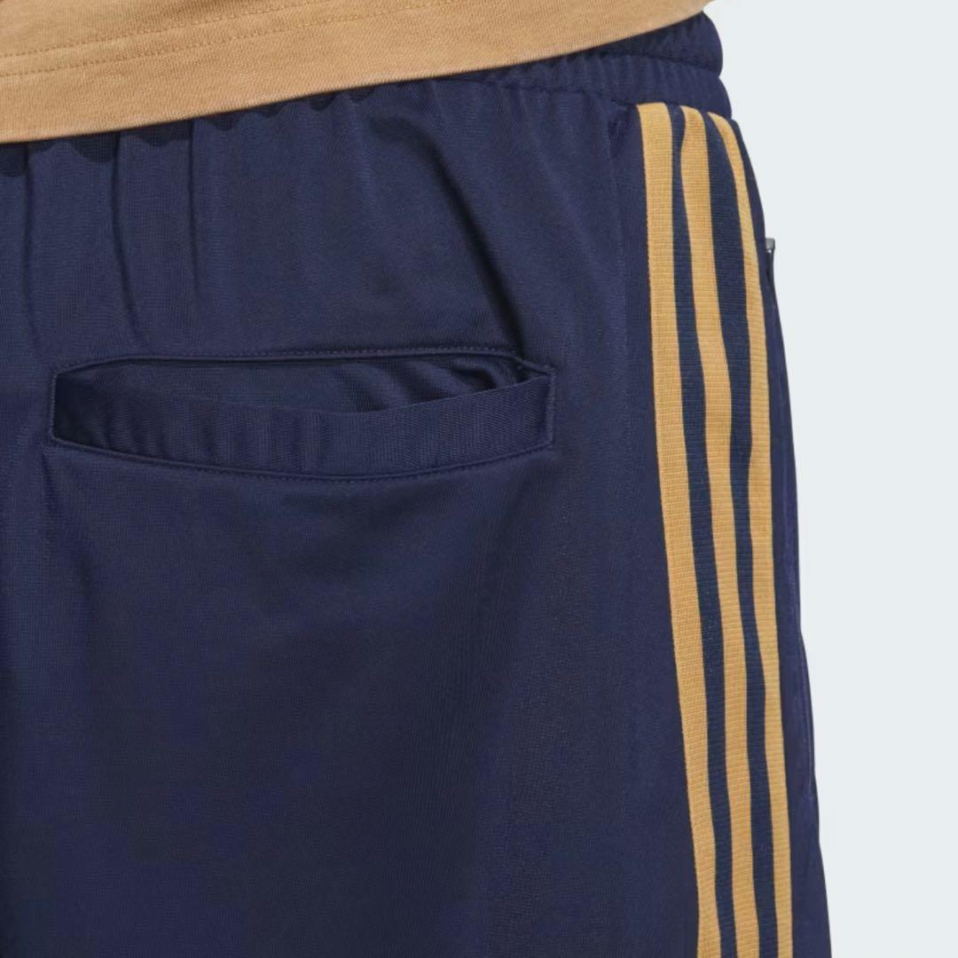 アディダス　オリジナルス　トラックパンツ 3本ライン　ネイビー　ブラウン　XL