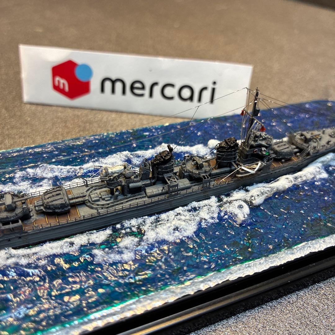 ● ヤマシタホビー製 1/700日本海軍駆逐艦 睦月ジオラマ完成品＋艦これ睦月