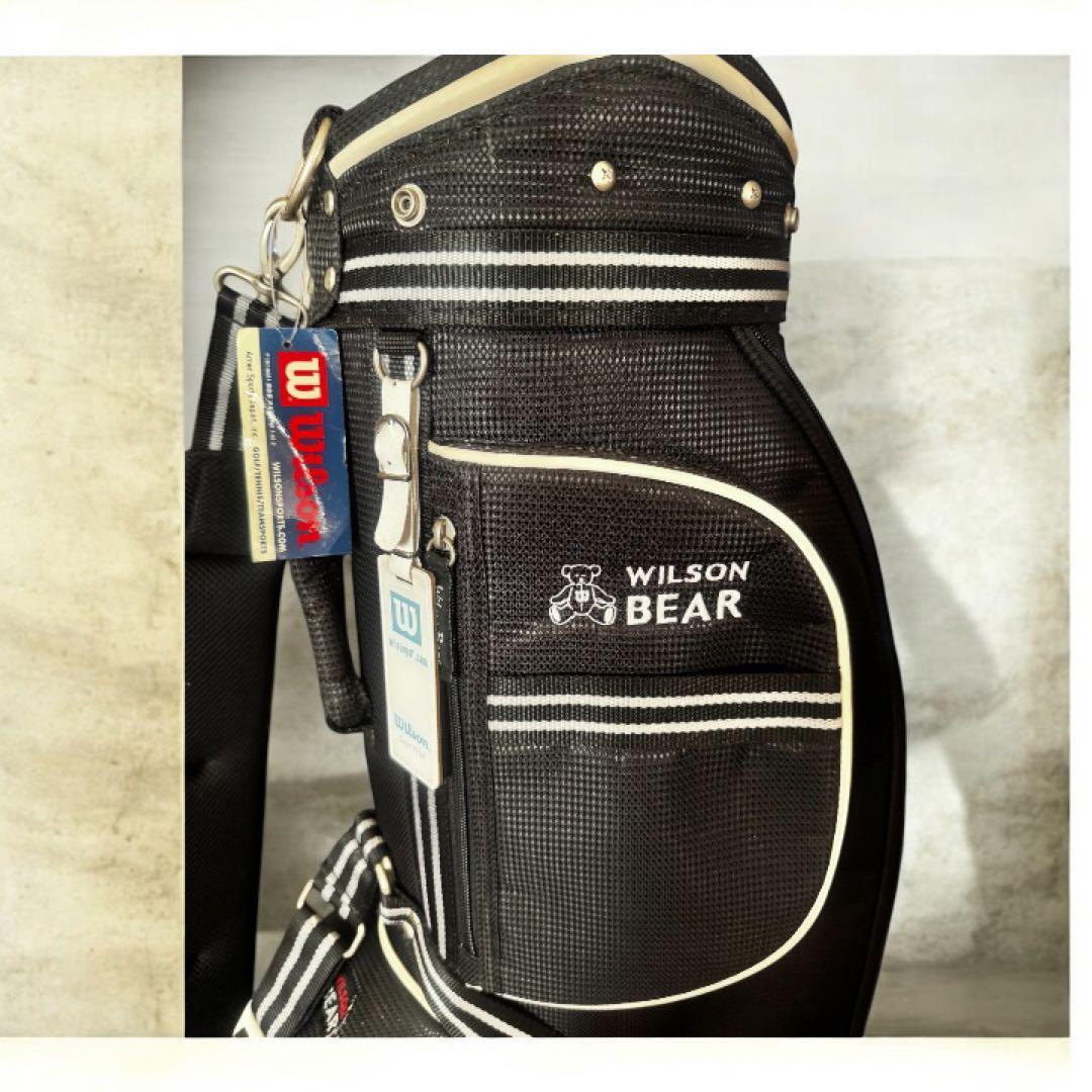 WILSON BEAR ゴルフ　キャディバッグ ブラック　黒　クマ