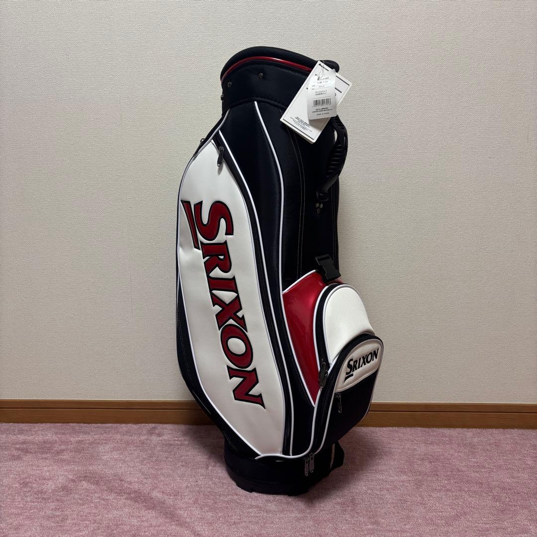 【新品未使用 袋保管】SRIXONキャディバッグ GGC-S155G 白/黒/赤