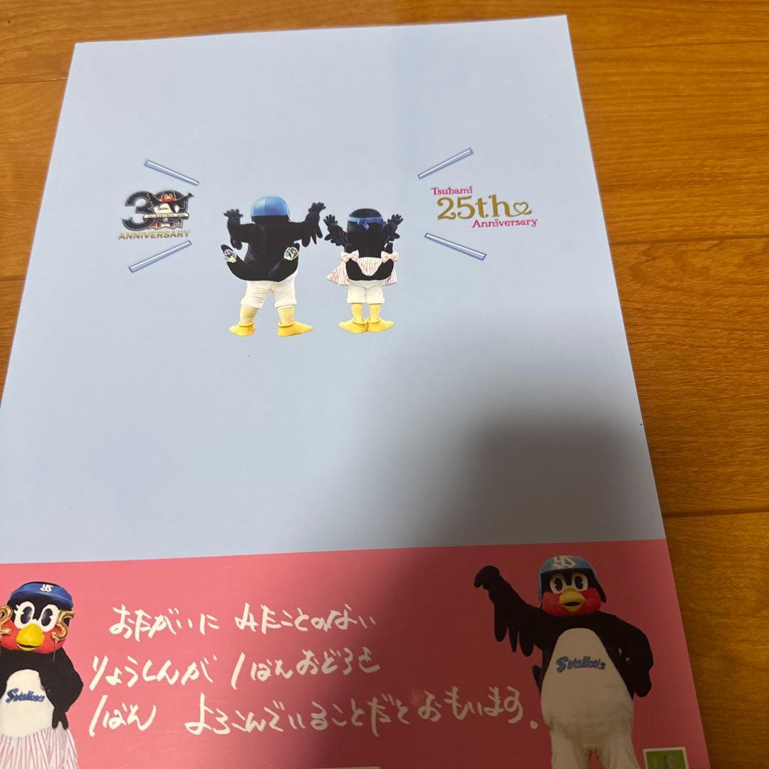 ヤクルトスワローズ　つば九郎30周年記念　つばみ　れあです。