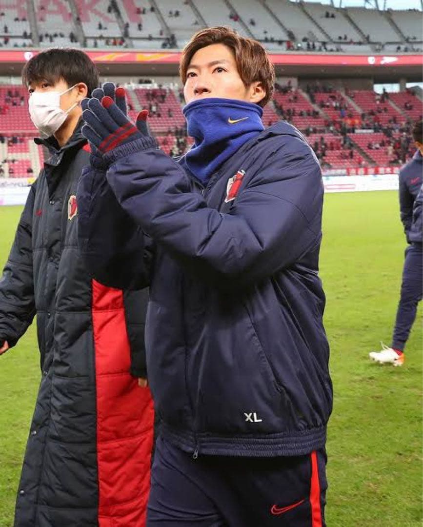 鹿島アントラーズ　NIKE ナイキ　選手着用ダウン　支給品