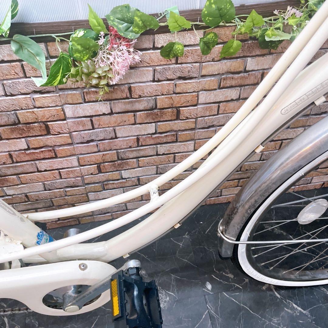 【38】一般車 ママチャリ Feerique クリーム 26インチ