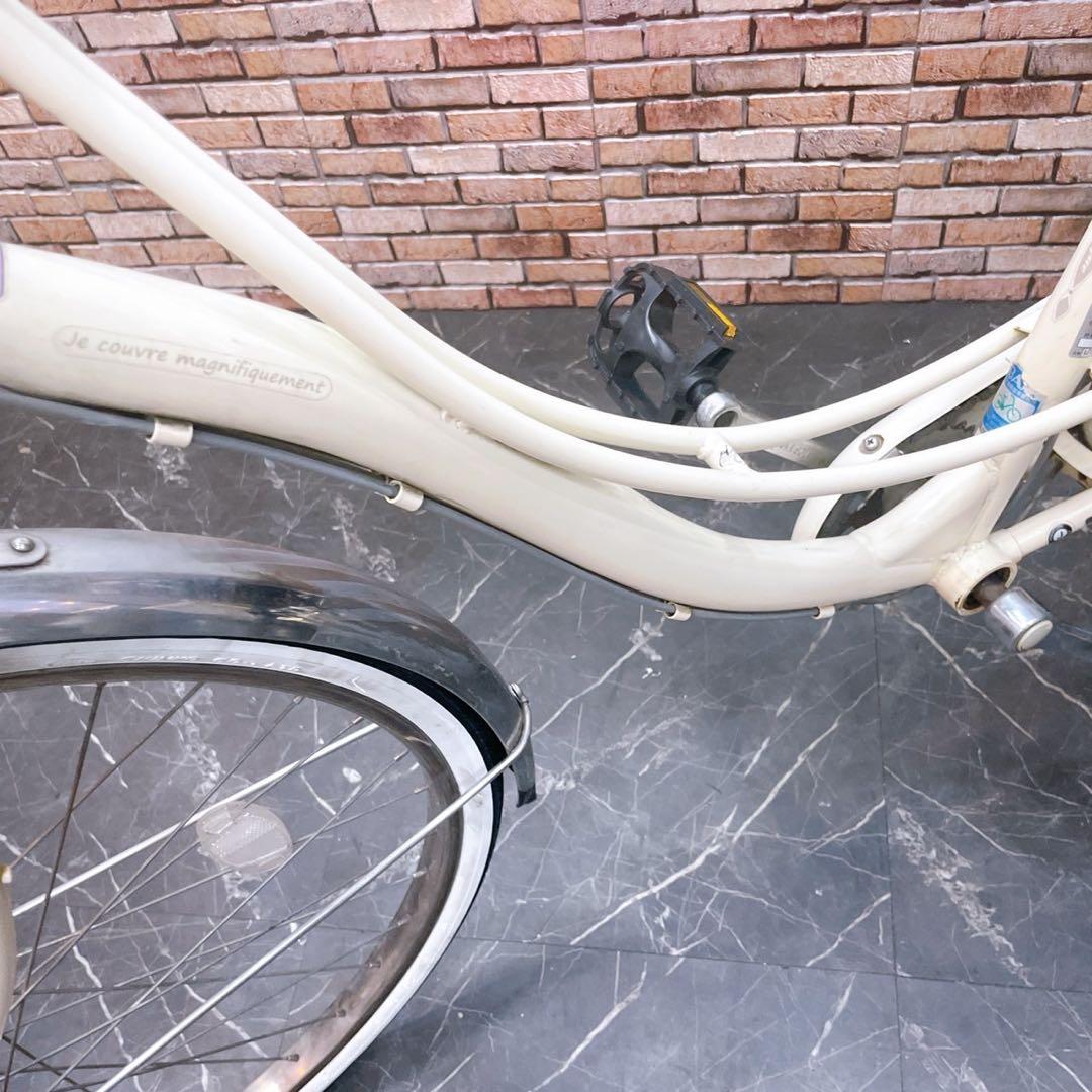 【38】一般車 ママチャリ Feerique クリーム 26インチ