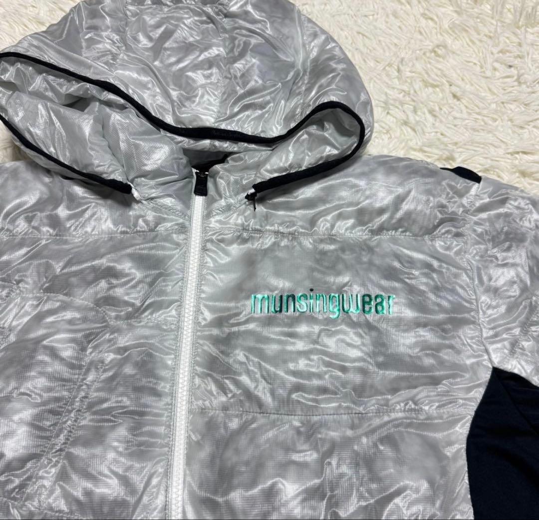 マンシングウェア　美品 中綿ジャケット 2way グレー XL メンズ