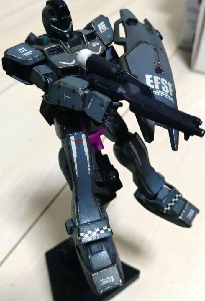 〚塗装完成品〛1/144 RGM-79GS 　ジムコマンド宇宙用　（エース機）