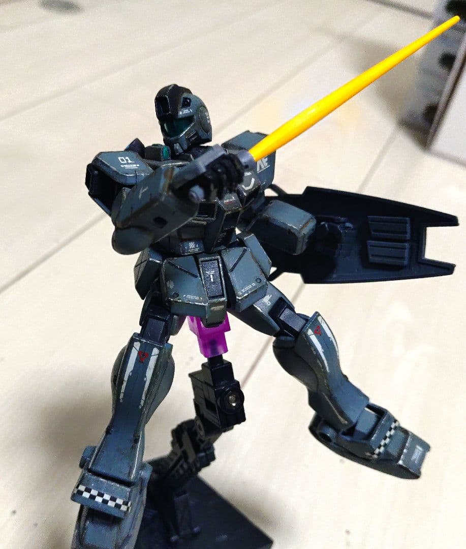 〚塗装完成品〛1/144 RGM-79GS 　ジムコマンド宇宙用　（エース機）