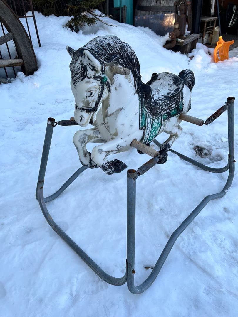 フランス アンティーク ロッキングホース/メリーゴーランド木馬風、木馬風飾り