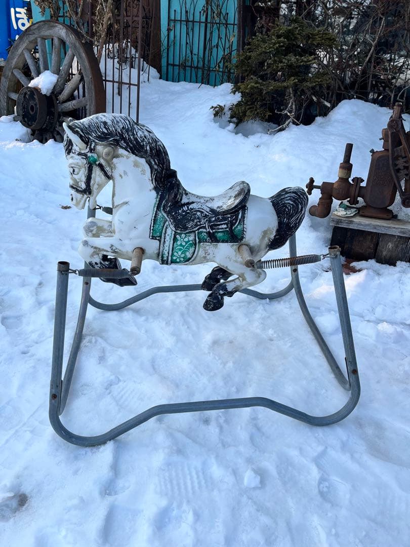 フランス アンティーク ロッキングホース/メリーゴーランド木馬風、木馬風飾り