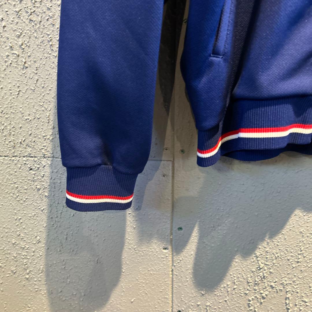 #247 80s adidas デサント　トラックジャケット　Lネイビー