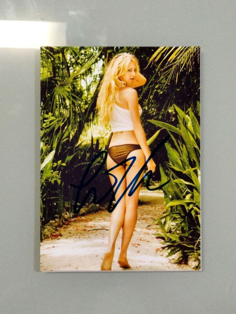 アンナ・クルニコア直筆サイン入り2Lサイズ写真…Anna Kournikova