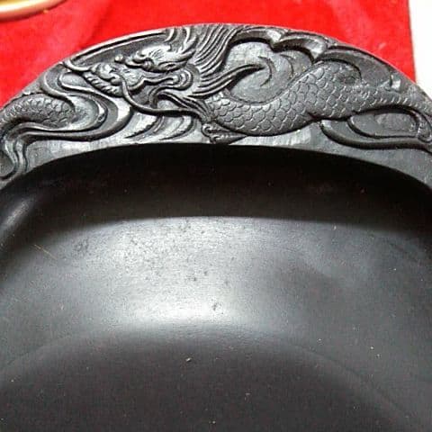 ２０９蔵出し 骨董品 中国書道セット25cm✕35cm硯作家入り文鎮　超豪華