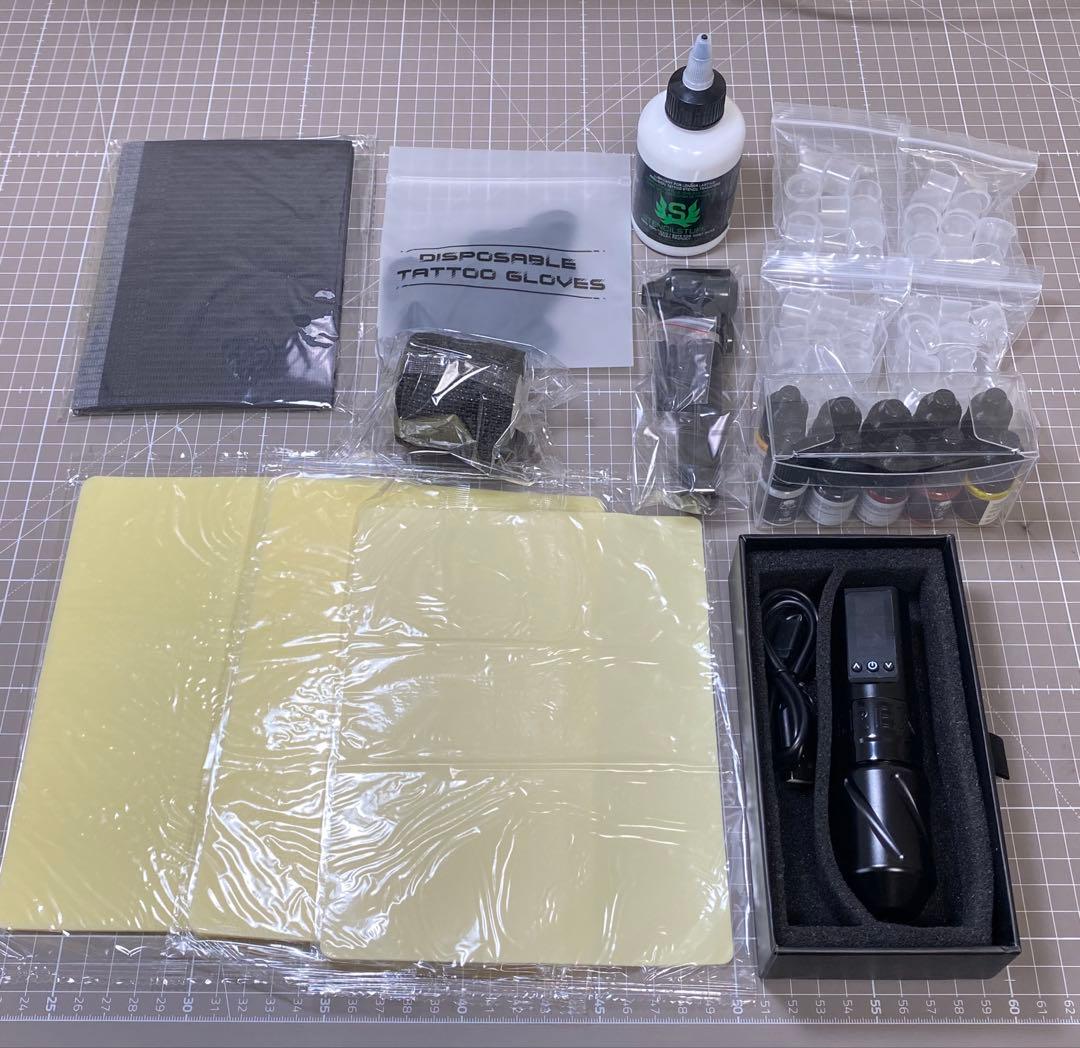 タトゥーマシンセット(セット内容にステンシルクリームを加えました)