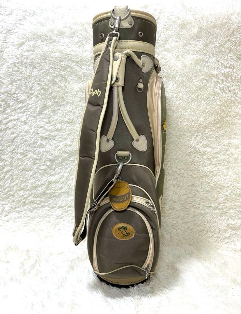 希少✨POOH プーさん ゴルフバッグ　キャディバッグ　ミニポーチ付き
