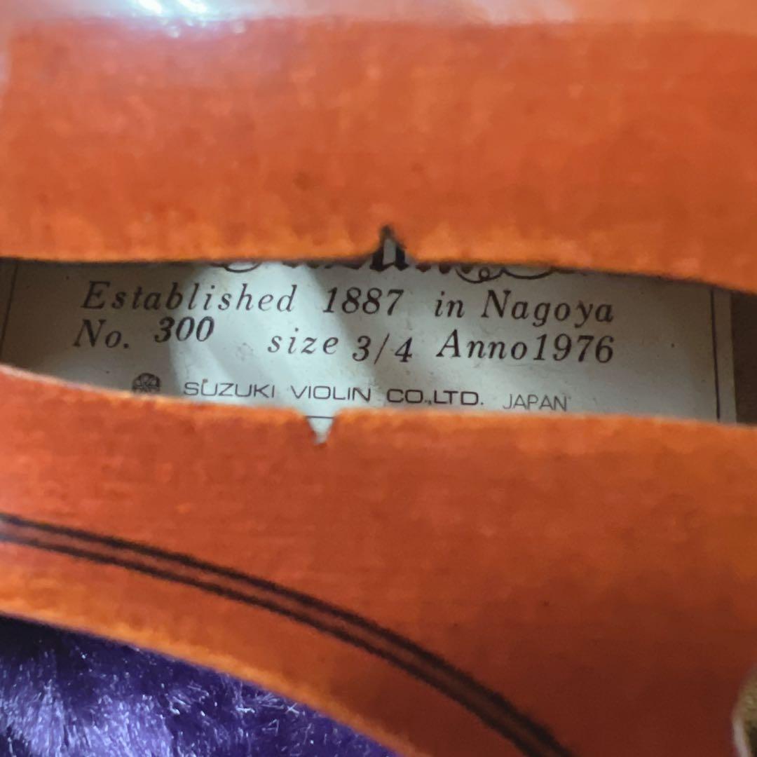 【美品】SUZUKI No.300 3/4 1976年 バイオリン