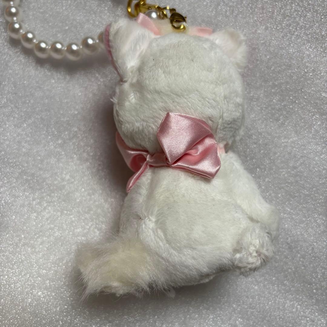 ディズニーストア マリー ぬいぐるみ キーチェーン おしゃれキャット マスコット