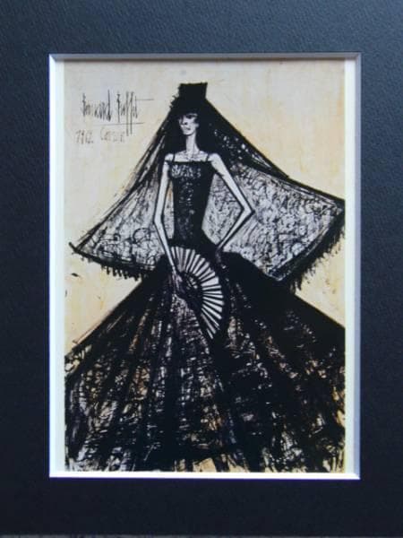 ベルナール・ビュッフェ、カルメン、希少画集画、新品額装付