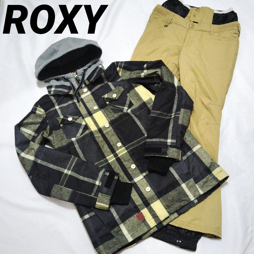 ROXY　ロキシー　スノボウェア　チェック　セットアップ　メンズ　上下セット