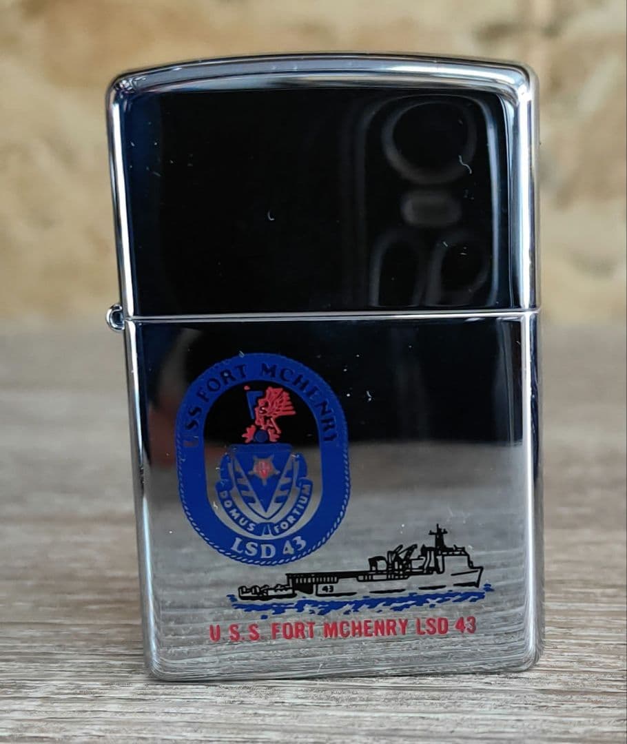 未使用　zippo U.S.S. FORT MCHENRY LSD 43