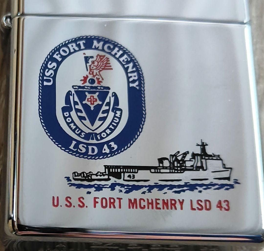 未使用　zippo U.S.S. FORT MCHENRY LSD 43