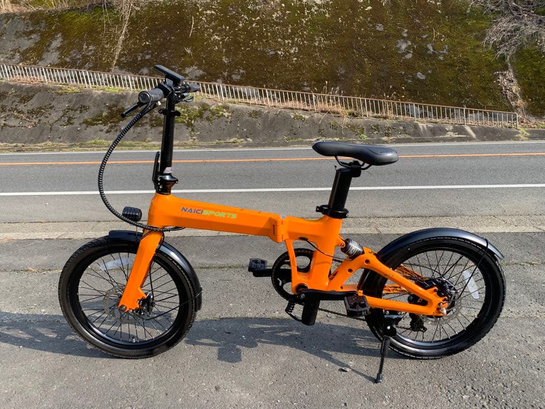 【動作確認済】送料無料 NAICIディスク式折りたたみ電動自転車 SPORTS