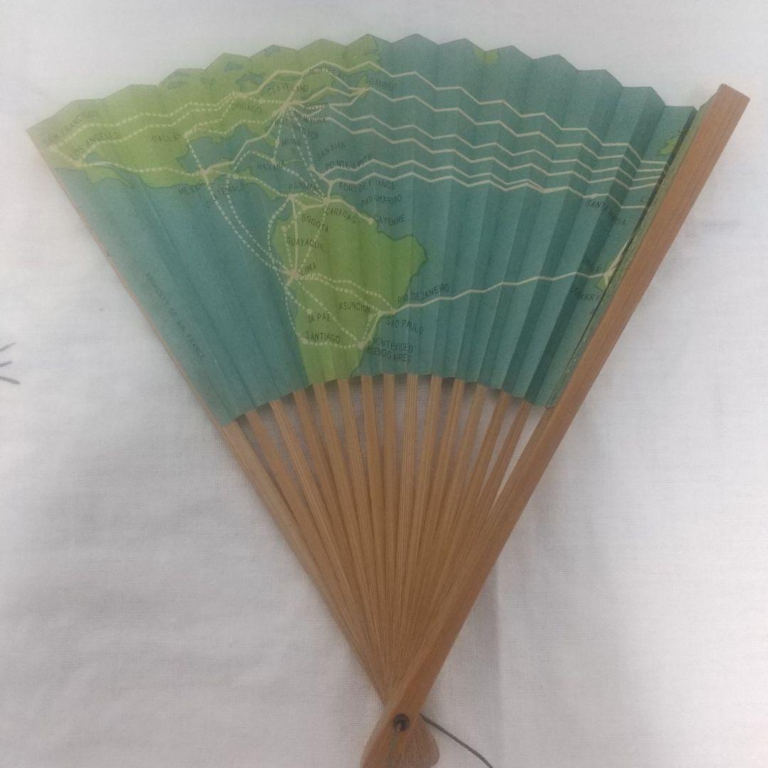 エールフランス扇子 レトロ