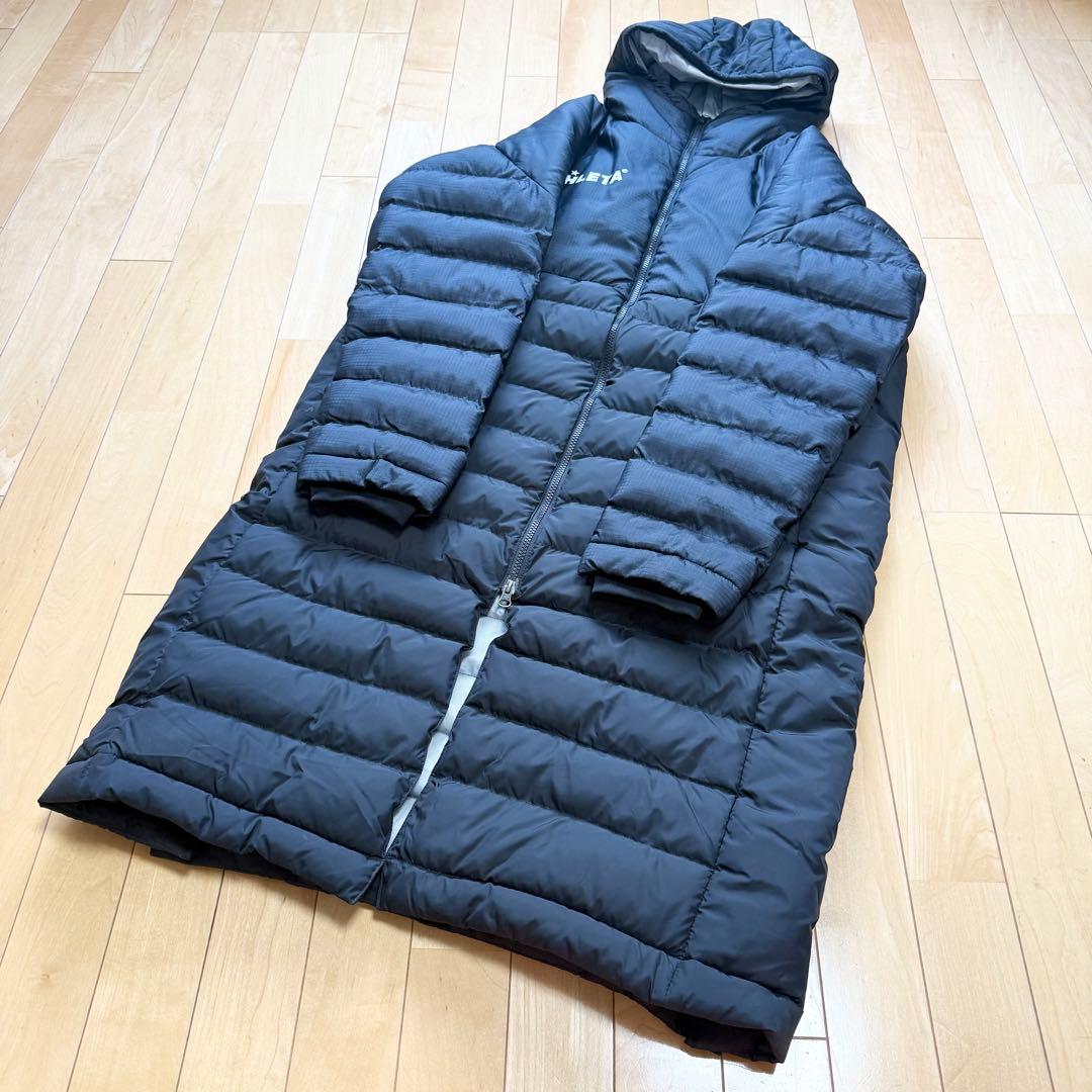 ATHLETA アスレタ ベンチコート 中綿 ジャケット ロングコート 黒 L