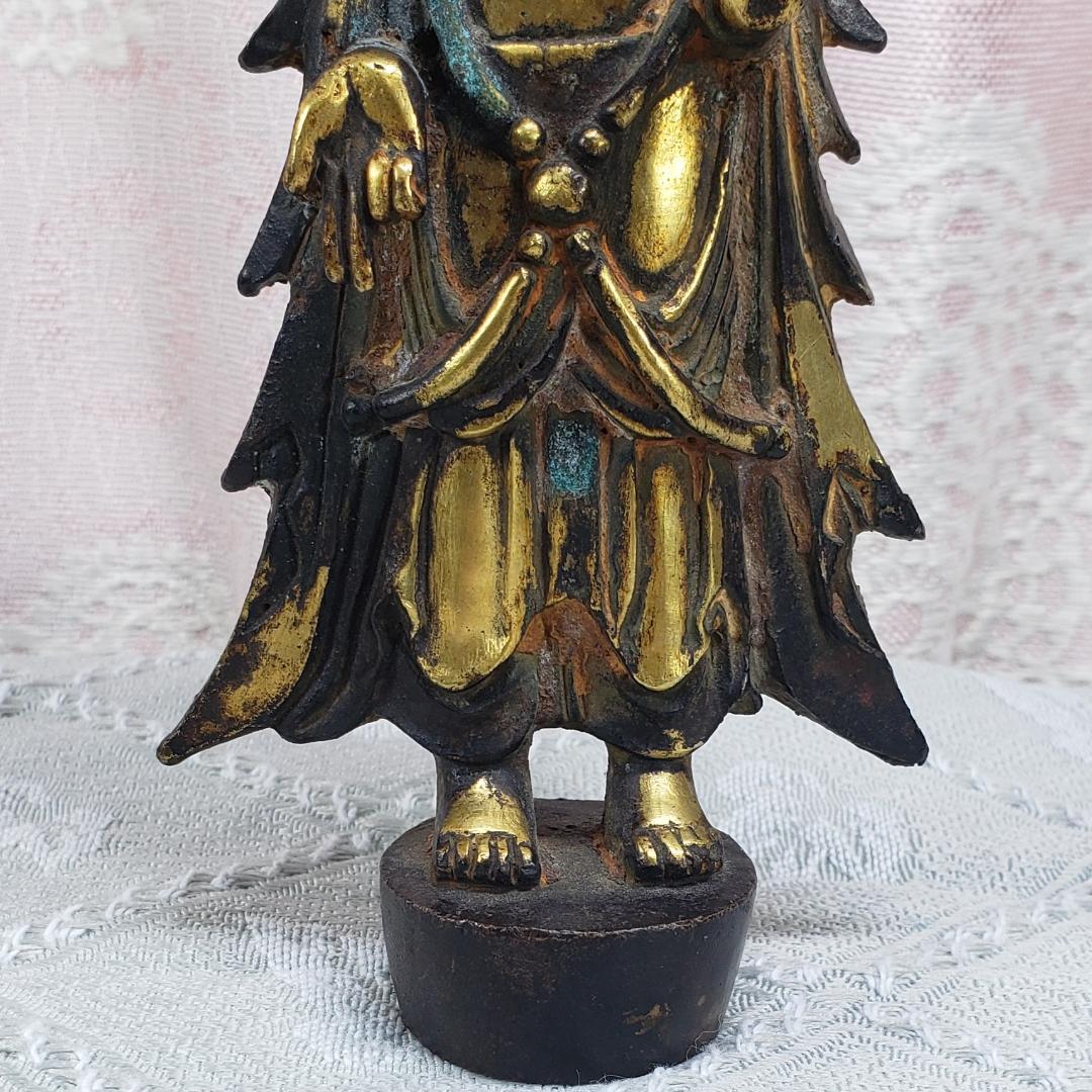 ◆『百済仏 金銅菩薩立像 渡来仏』仏像◆検）新羅仏 天平仏 飛鳥仏 空海 親鸞