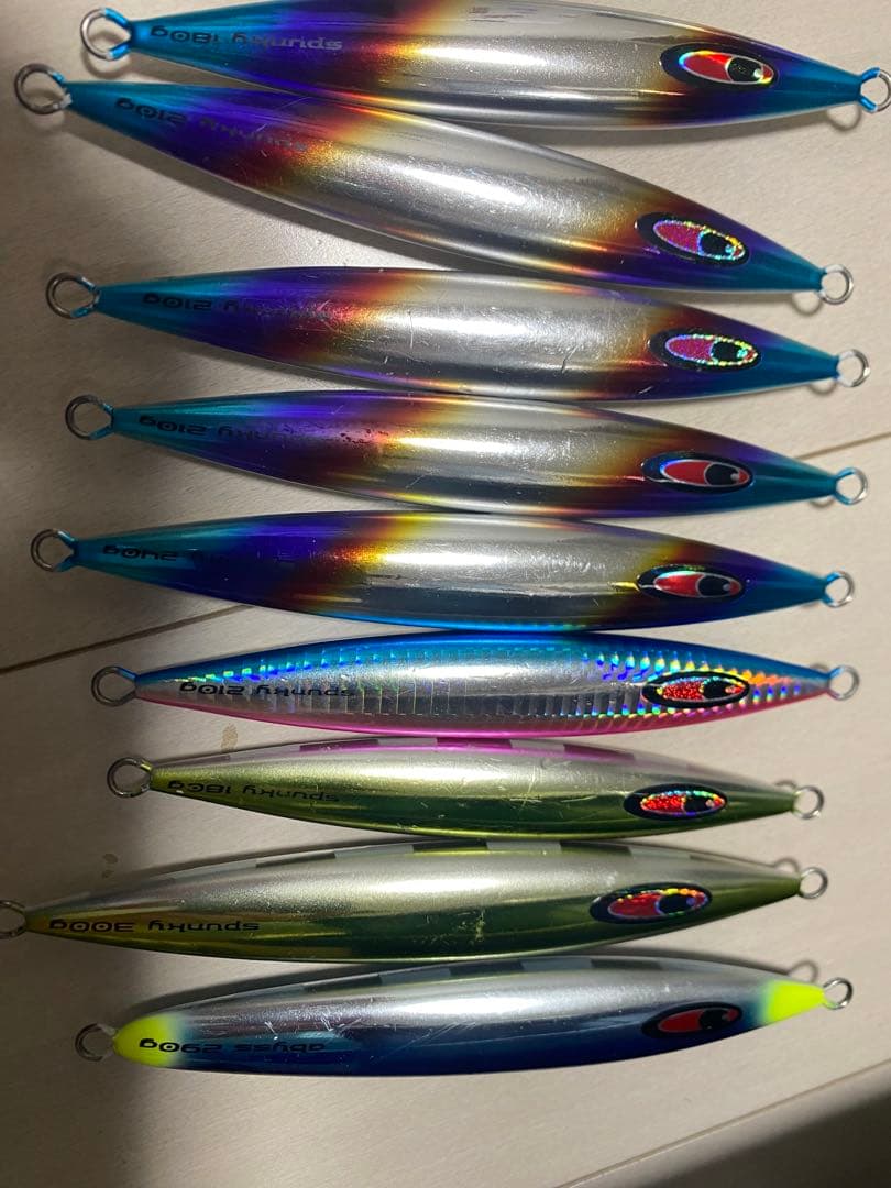 SFCメタルジグ 9個セット スパンキー8本、アビス1本