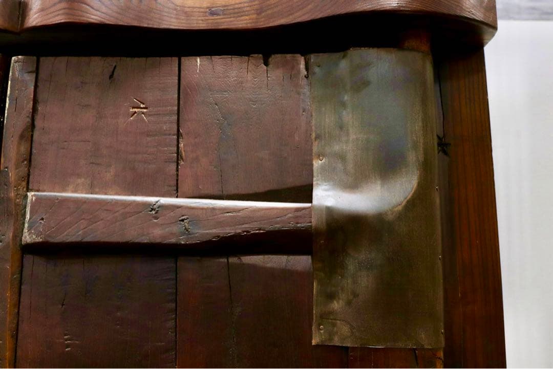 GMGH477○年代物 蔵扉 両開き 時代扉 建具 オブジェ 稀少 アン