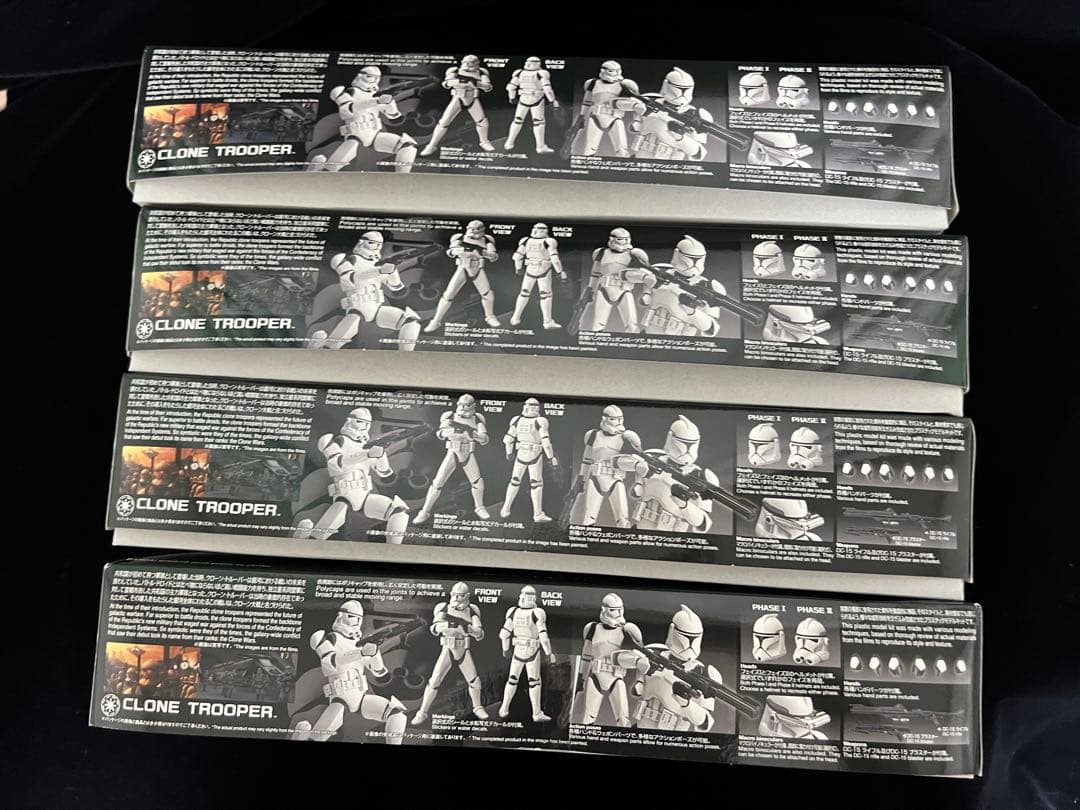 BANDAI スターウォーズ　クローントルーパー プラモデル（未開封4個セット）