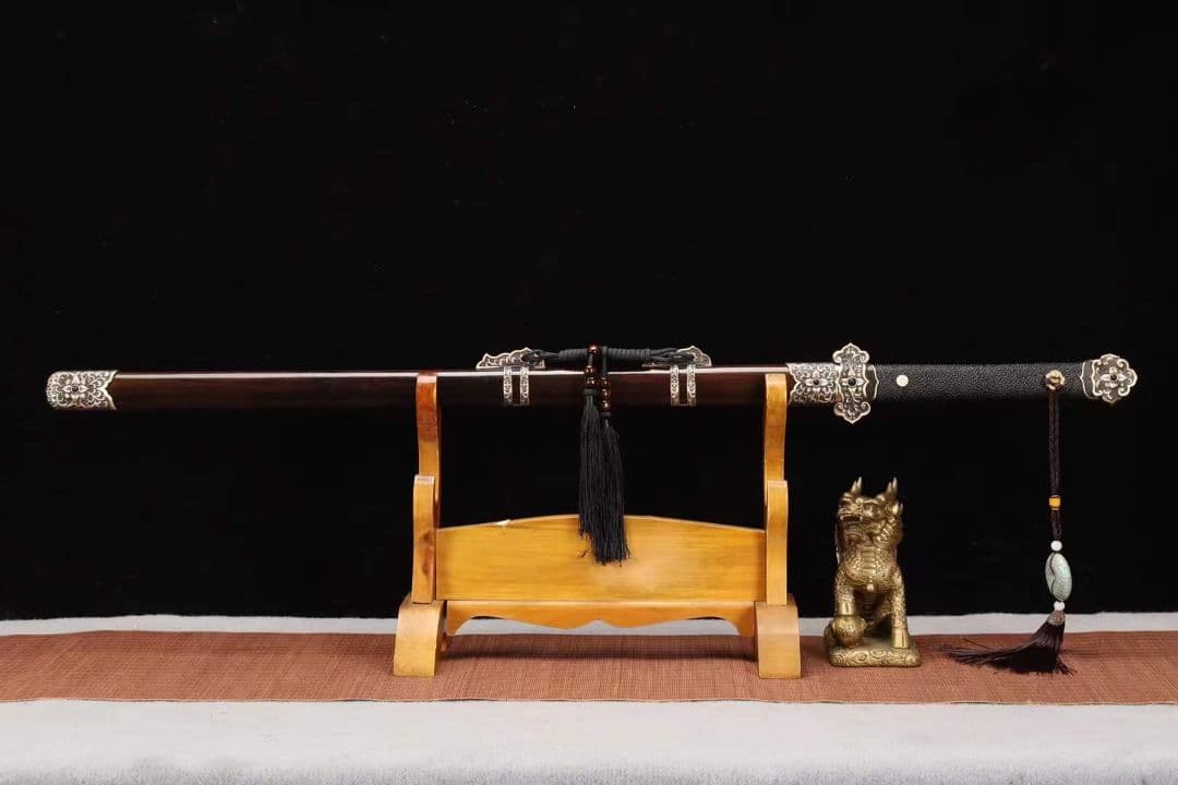 【羽紋百花唐刀】古兵器 武具　刀装具　日本刀　模造刀 居合刀