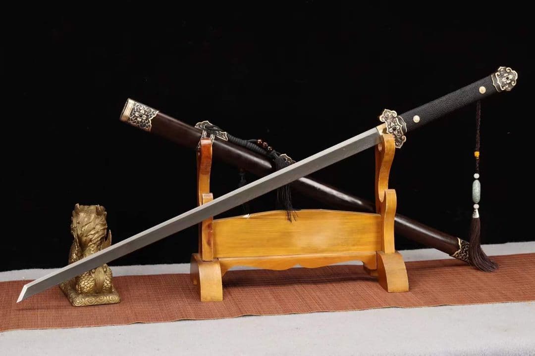 【羽紋百花唐刀】古兵器 武具　刀装具　日本刀　模造刀 居合刀