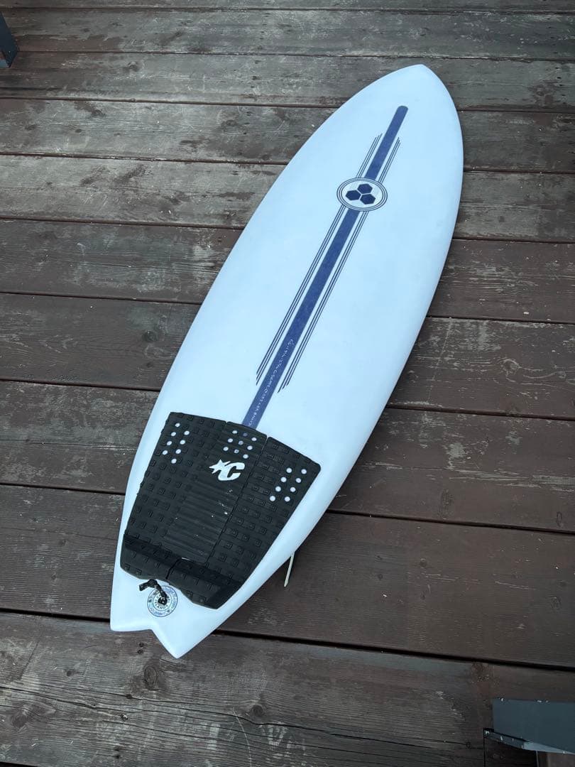 ホワイト ショートボード トライフィン