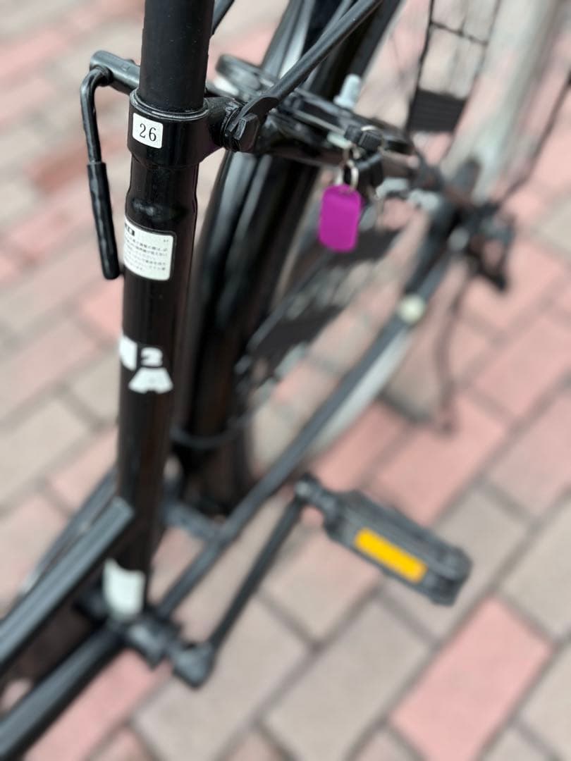 大型前籠付き、黒シティーサイクル(26㌅)関西圏なら？個人配達致します。(実費)