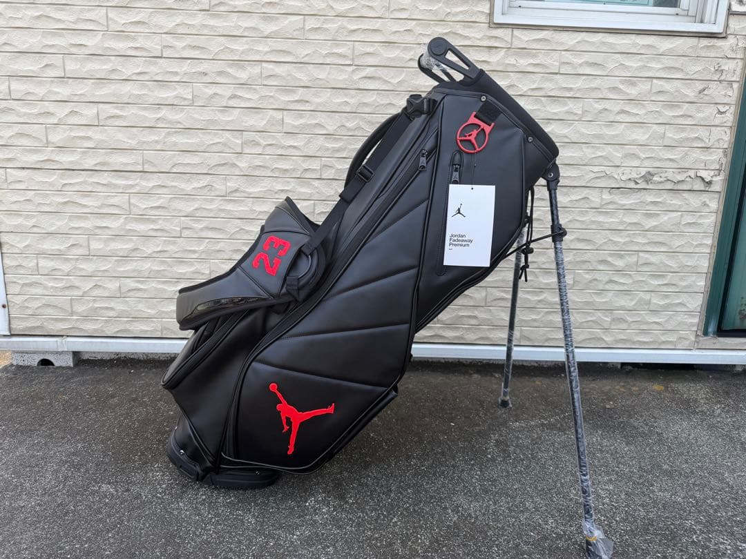 値下げ‼️★Jordan★即完売★ゴルフキャディバッグ★ブラック/レッド 23