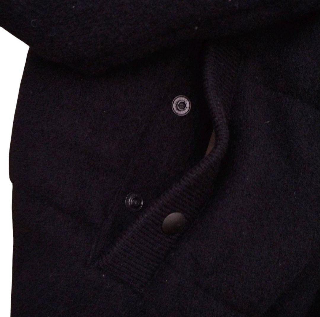 美品 パーリーゲイツ ウールダウンジャケット 黒 L メンズ 5 ゴルフ 冬