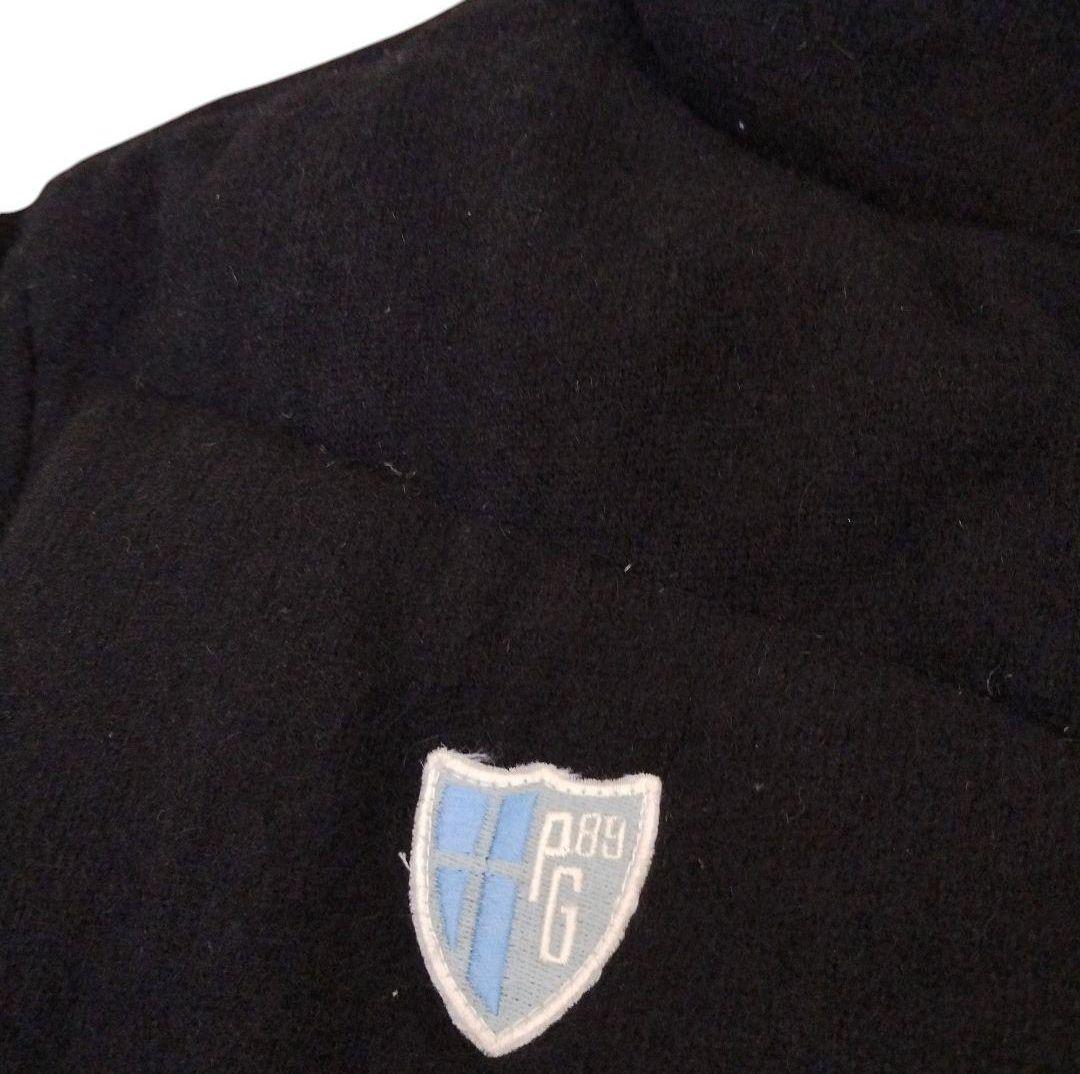 美品 パーリーゲイツ ウールダウンジャケット 黒 L メンズ 5 ゴルフ 冬