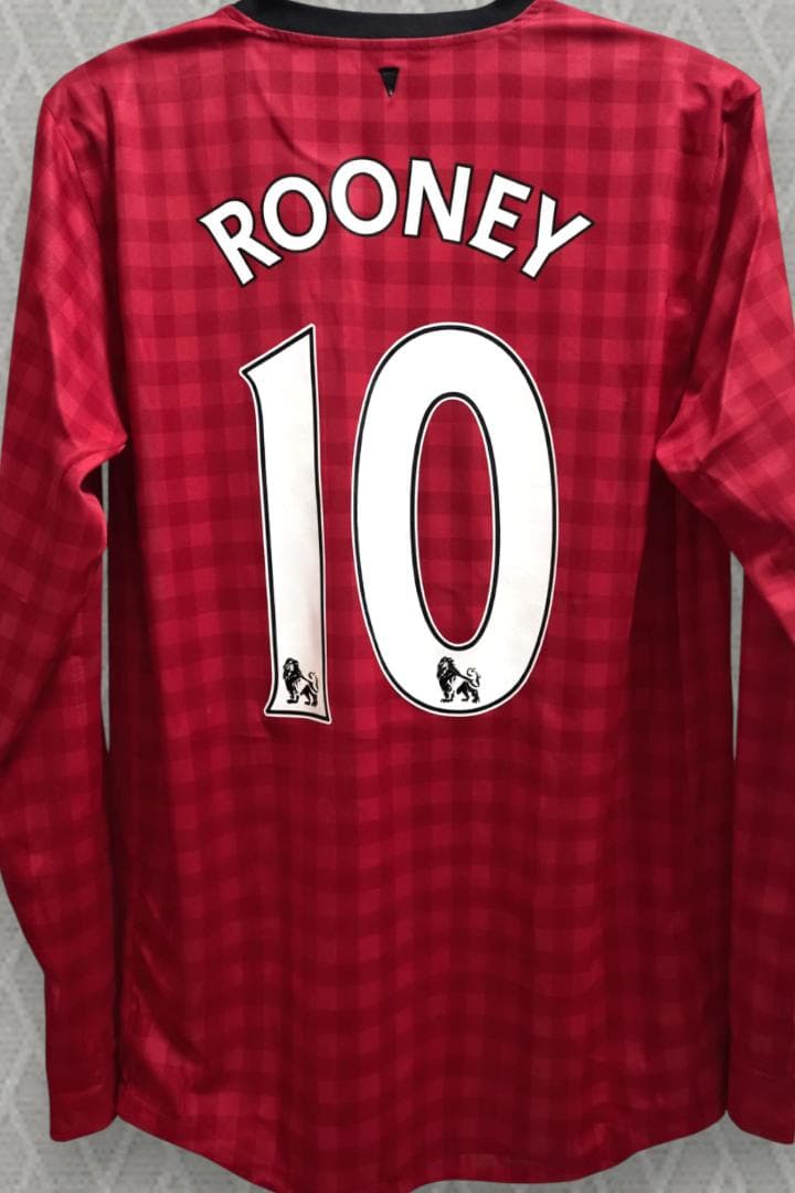 12/13 マンチェスターU ホーム 長袖 10番 ウェイン・ルーニー