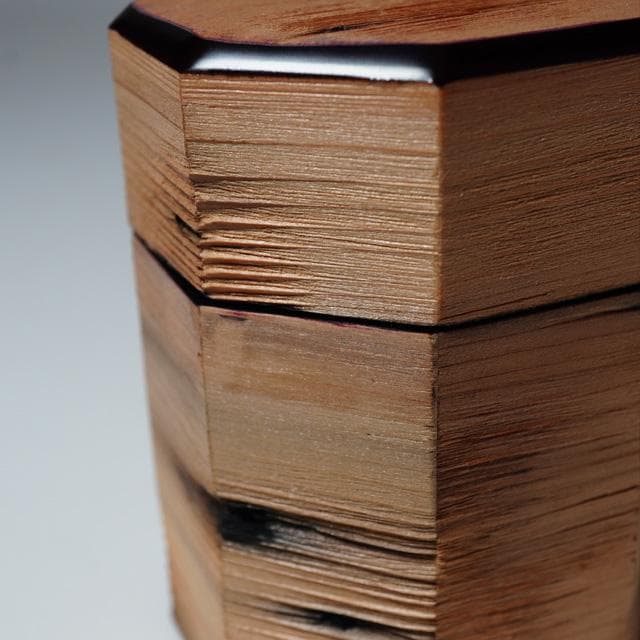 妙喜庵待庵古材八角茶器　武田士延御書付　不賢斎　共箱　茶道具　替茶器