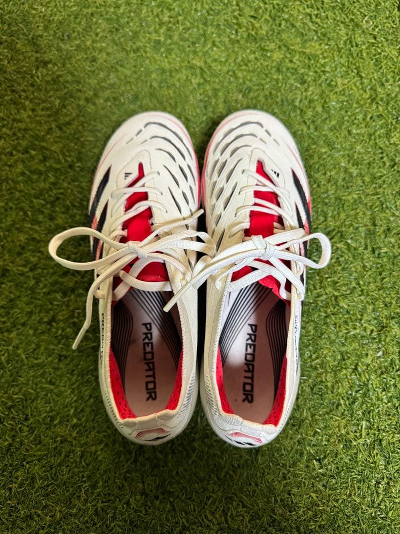 adidas Predator スパイク ホワイト/レッド/ネイビー 24cm