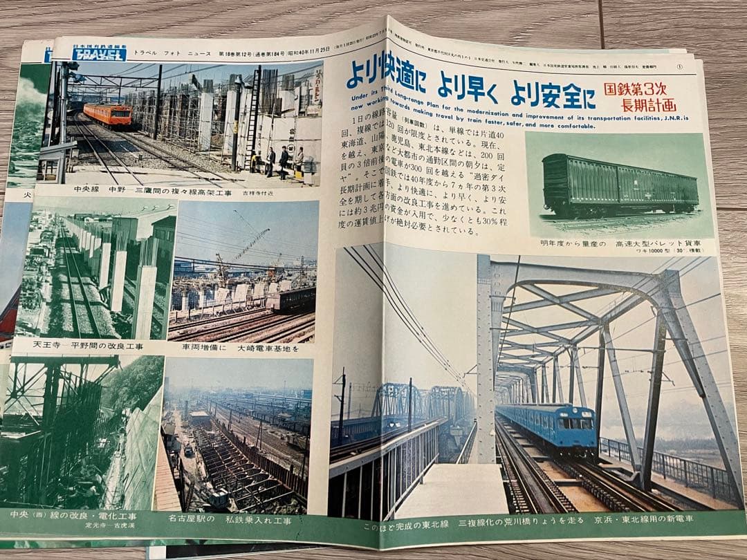 国鉄編集 トラベルフォトニュース 昭和38年1月〜41年1月 東海道新幹線開業