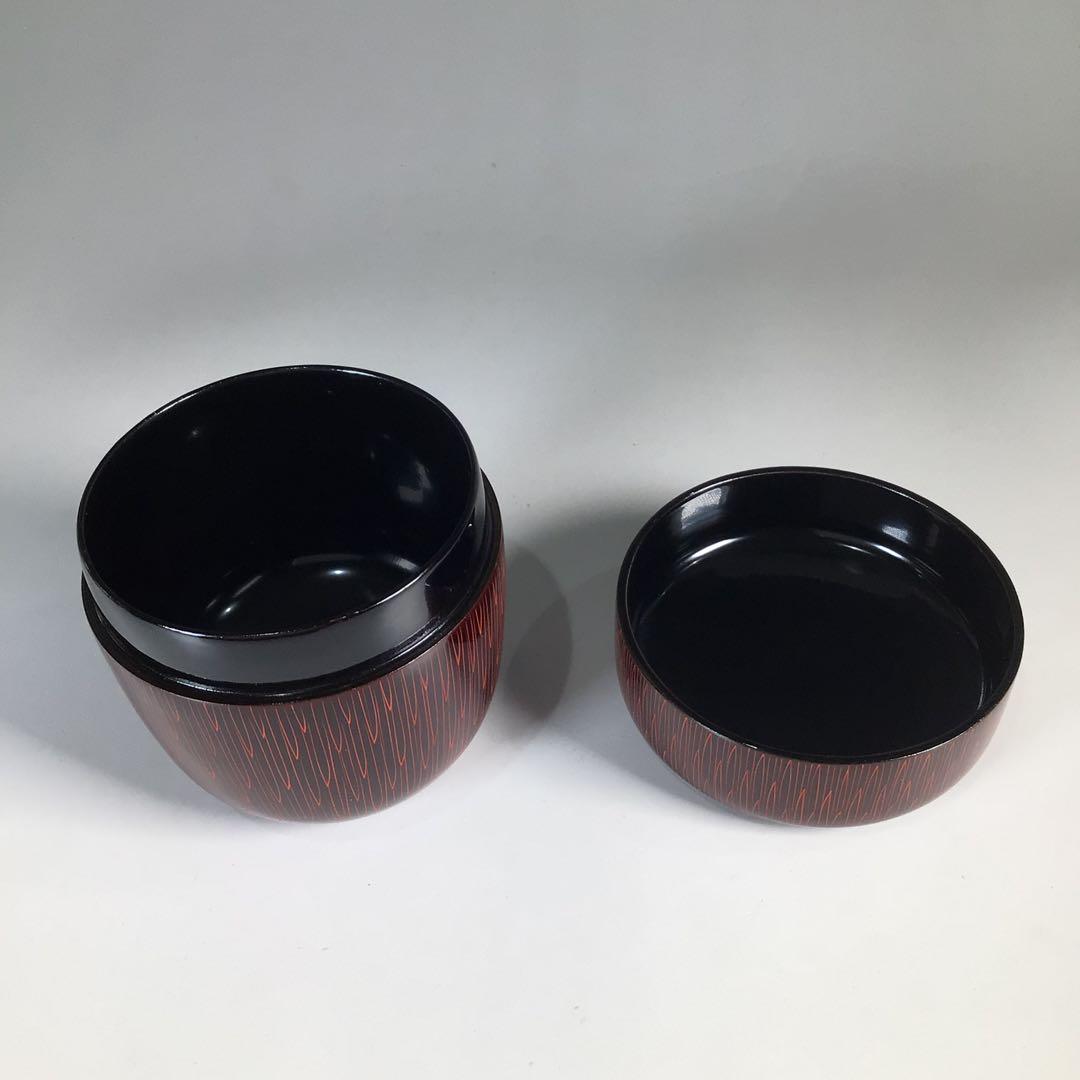 Ｍ９５７　棗　『関翠雲作』『蒟醤塗』『中棗』　共箱　茶道具