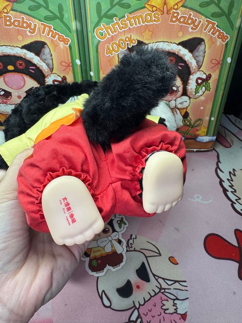 154.babythree big400%体　クリスマス限定　海外ドール　新品