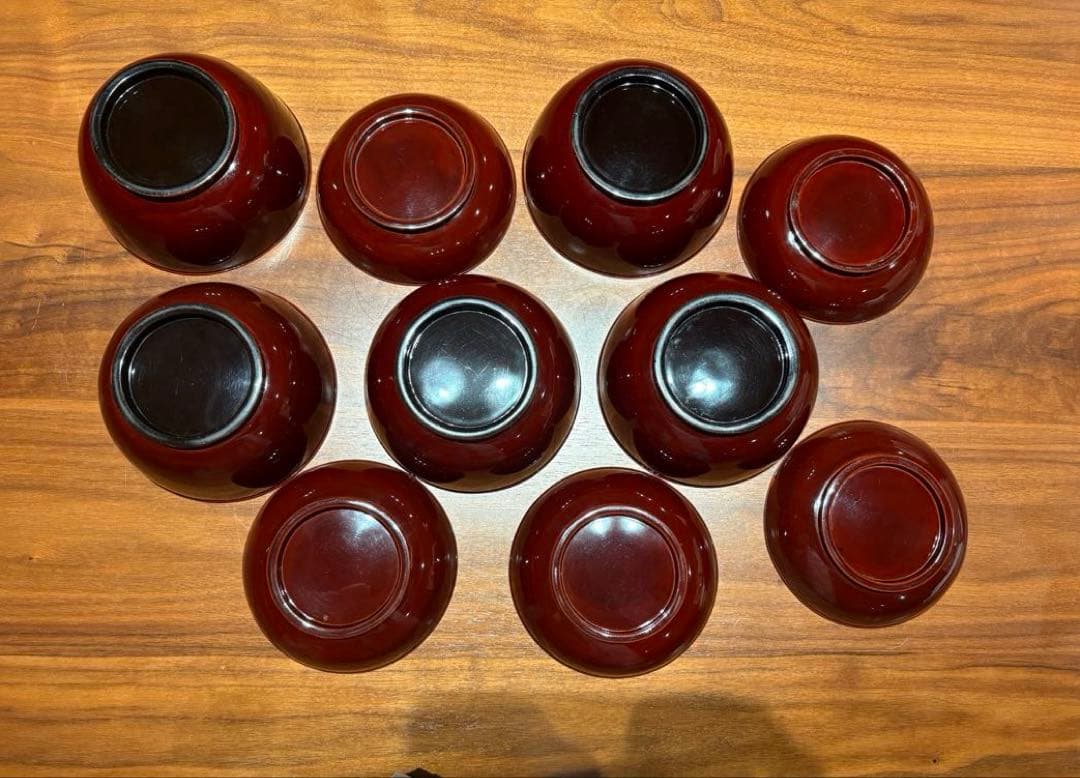 骨董品　明治末期〜大正初期　輪島塗　金蒔絵　漆器椀 煮物椀　茶懐石　5客セット